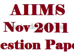 Aiims may 2011 question paper