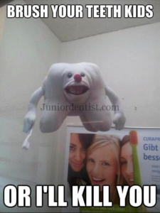 Scary Evil Tooth Man - Pediatric Dentistry humour