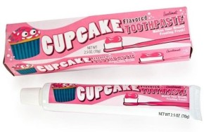 Cupcake flavour tooth paste
