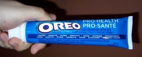 Oreo cookie flavoured toothpaste
